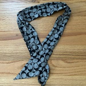 Coach Silk Tie Handband/Scarf Reversible